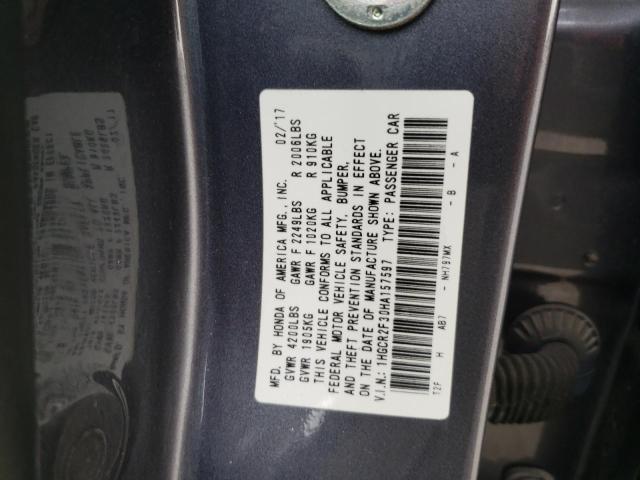 1HGCR2F30HA157597 Honda ACCORD LX
