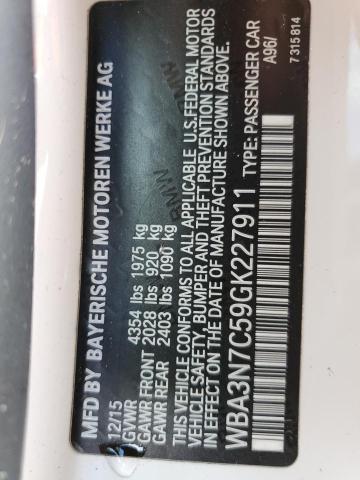WBA3N7C59GK227911 BMW 428 I