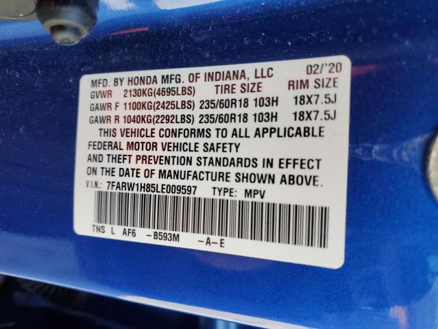 7FARW1H85LE009597 Honda CR-V EXL