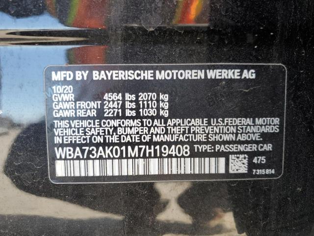 WBA73AK01M7H19408 BMW 228XI