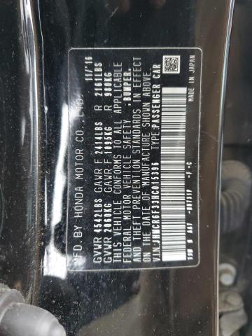 JHMCR6F33HC015396 Honda ACCORD HYBRID