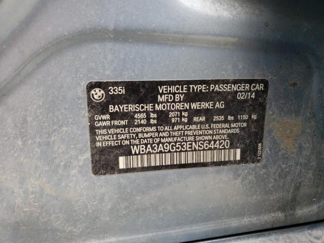 WBA3A9G53ENS64420 BMW 335 I