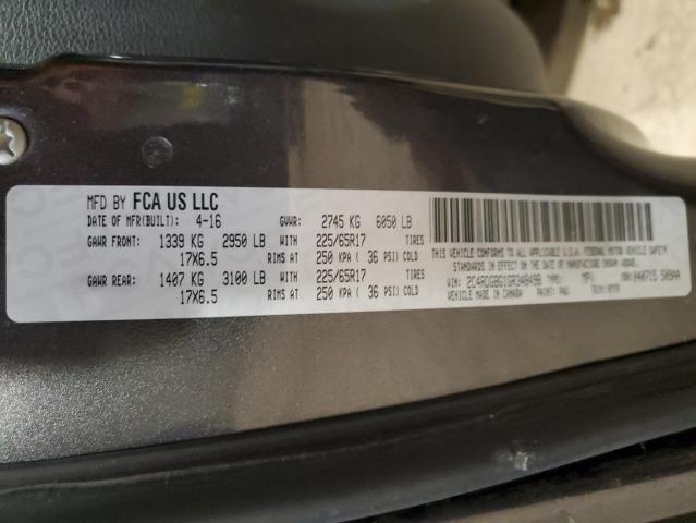 2C4RDGBG1GR348498 Dodge Grand Caravan Se