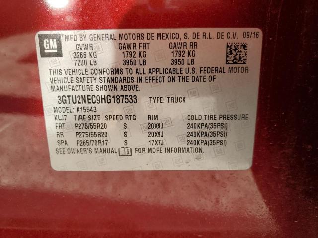 3GTU2NEC9HG187533 GMC Sierra K1500 Slt