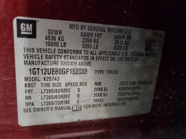 1GT12UE80GF152033 GMC Sierra K2500 Denali