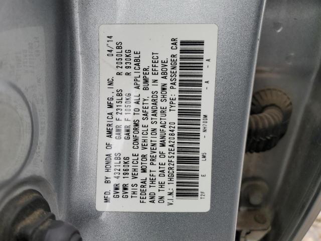 1HGCR2F52EA208420 Honda Accord Sport