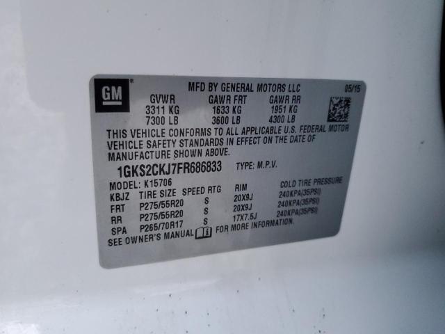 1GKS2CKJ7FR686833 GMC YUKON DENALI