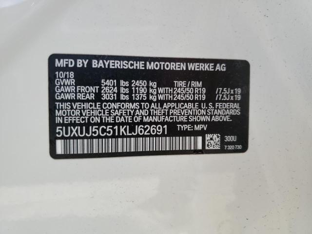 5UXUJ5C51KLJ62691 BMW X4 M40i