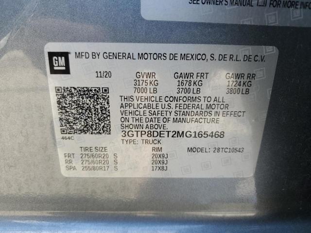 3GTP8DET2MG165468 GMC Sierra C1500 Slt