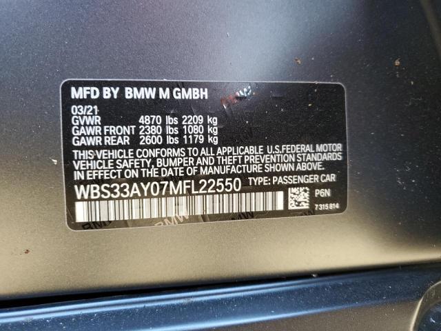 WBS33AY07MFL22550 BMW M3 Competition