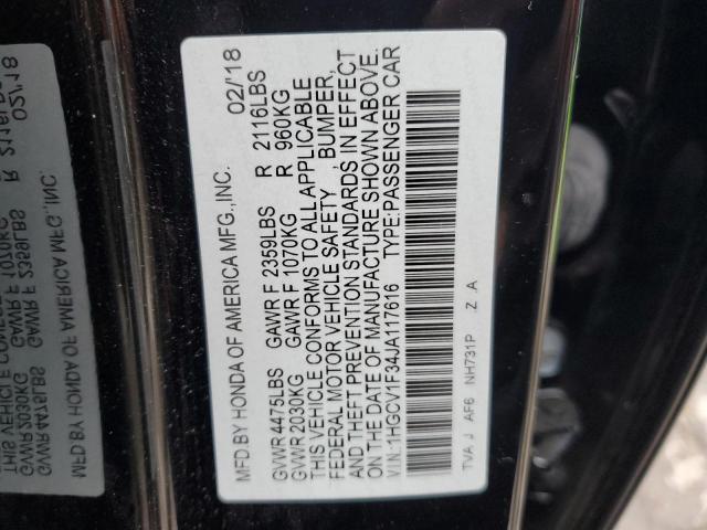 1HGCV1F34JA117616 Honda Accord Sport