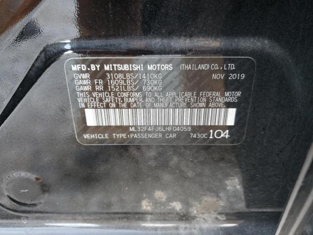 ML32F4FJ6LHF04059 Mitsubishi Mirage G4 Se
