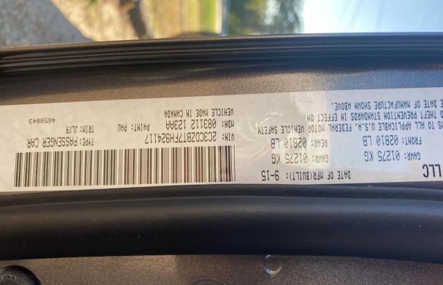 2C3CDZBT7FH924117 Dodge Challenger Sxt Plus