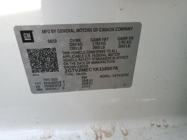 2GTV2MECXK1185076 GMC Sierra Limited K1500 Sle