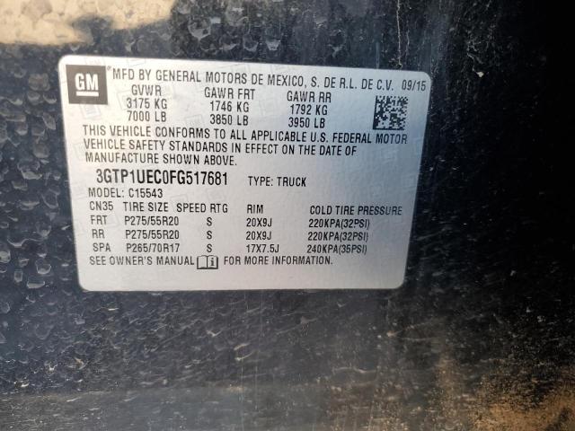 3GTP1UEC0FG517681 GMC Sierra C1500 Sle
