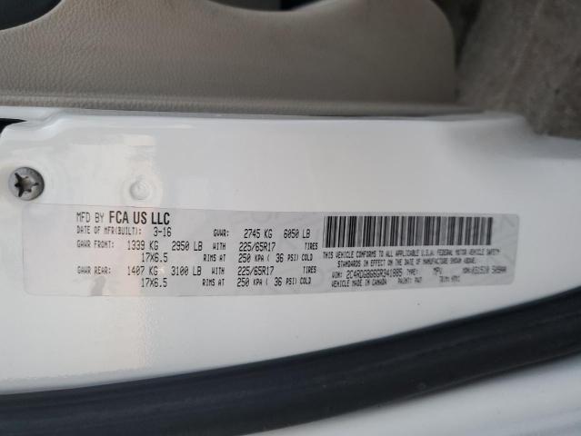 2C4RDGBG6GR341885 Dodge Grand Caravan Se