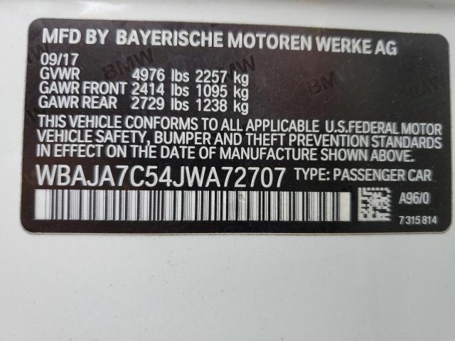 WBAJA7C54JWA72707 BMW 530 XI