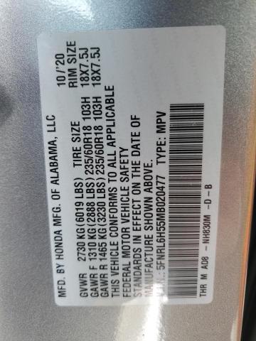 5FNRL6H55MB020477 Honda ODYSSEY EX