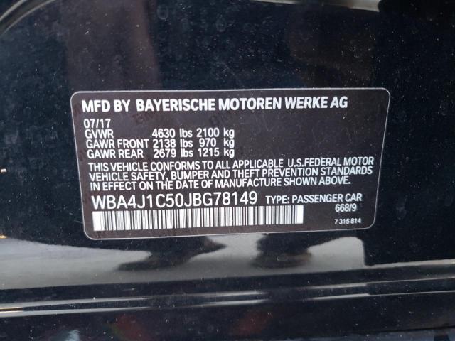WBA4J1C50JBG78149 BMW 430i Gran Coupe