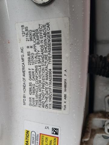 1HGCV1F11KA030904 Honda ACCORD LX