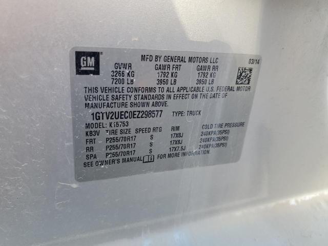 1GTV2UEC0EZ298577 GMC Sierra K1500 Sle