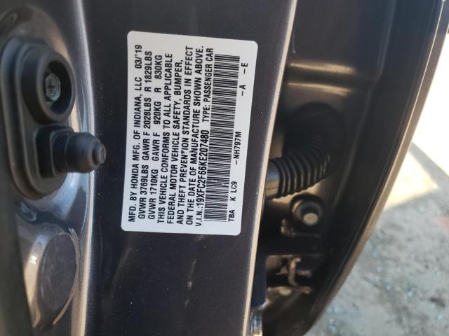 19XFC2F66KE207480 Honda Civic Lx