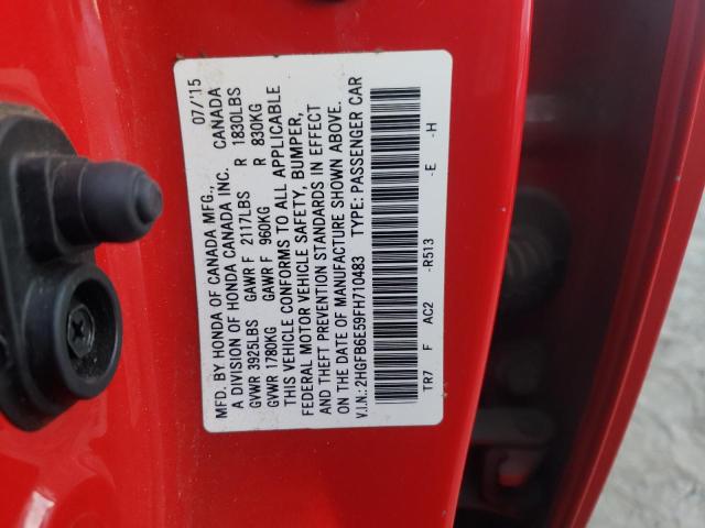 2HGFB6E59FH710483 Honda CIVIC SI
