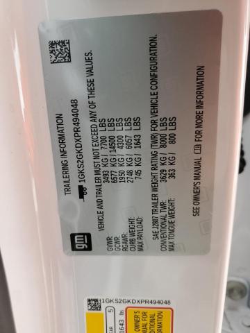 1GKS2GKDXPR494048 GMC Yukon Xl K1500 Slt