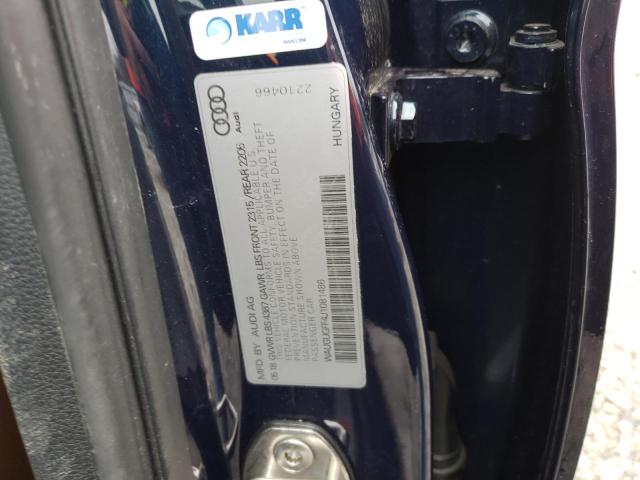 WAUGUGFF4J1081486 Audi A3 Premium Plus