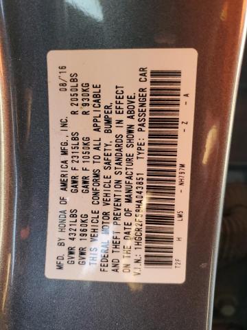 1HGCR2F58HA043851 Honda Accord Sport
