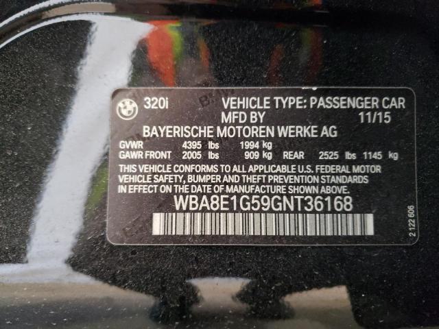 WBA8E1G59GNT36168 BMW 320 I