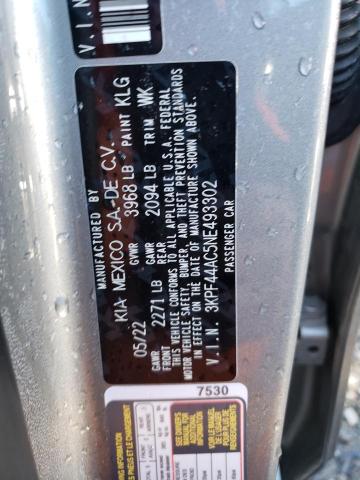 3KPF44AC5NE493302 KIA FORTE GT