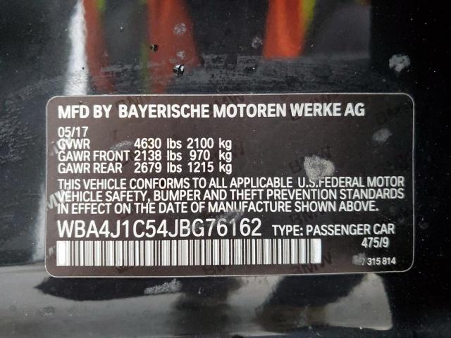 WBA4J1C54JBG76162 BMW 430i Gran Coupe