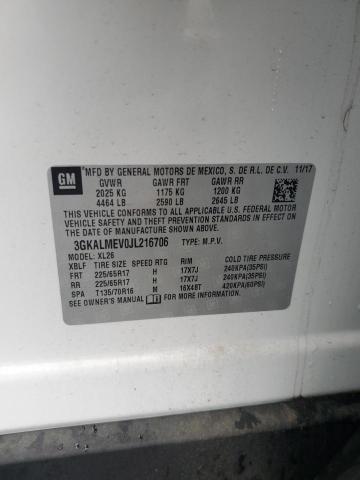 3GKALMEV0JL216706 GMC Terrain Sle