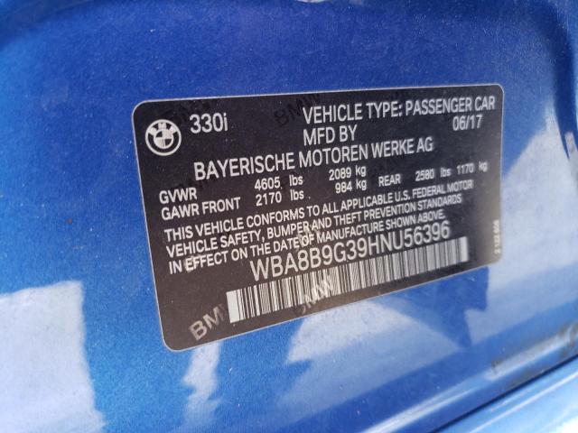 WBA8B9G39HNU56396 BMW 330 I
