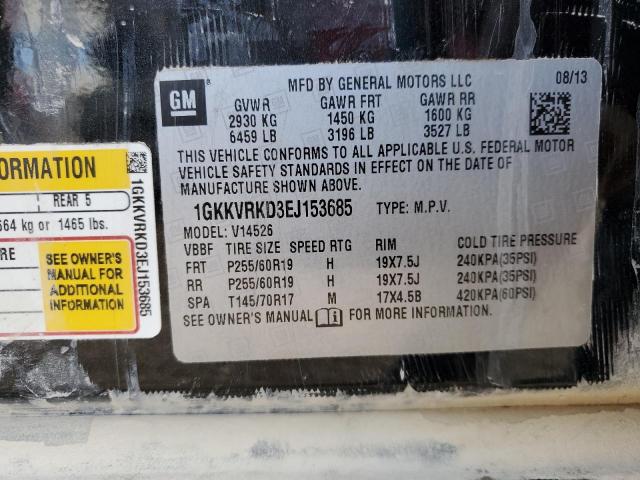 1GKKVRKD3EJ153685 GMC Acadia Slt-1
