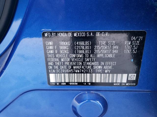 3CZRU6H57MM742133 Honda HR-V EX