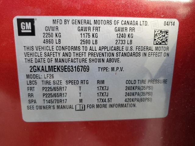 2GKALMEK9E6316769 GMC Terrain Sle