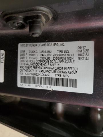 5J6RW2H52HL054759 Honda CR-V EX