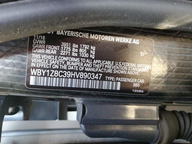 WBY1Z8C39HV890347 BMW I3 REX
