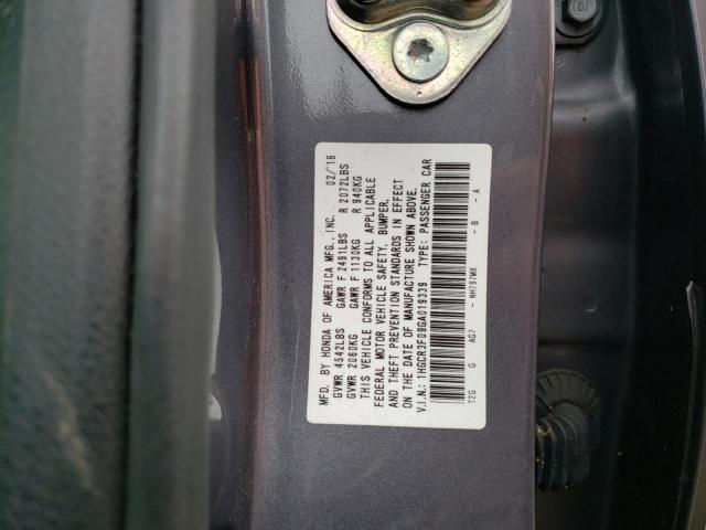 1HGCR3F09GA019339 Honda ACCORD EXL