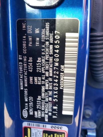 5XXG34J27MG046507 KIA K5 EX