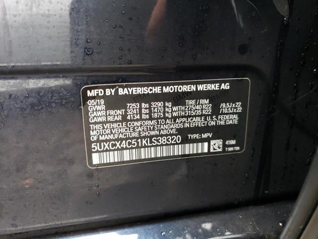 5UXCX4C51KLS38320 BMW X7 Xdrive50i
