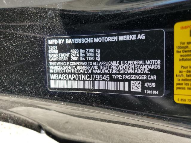 WBA83AP01NCJ79545 BMW M440I