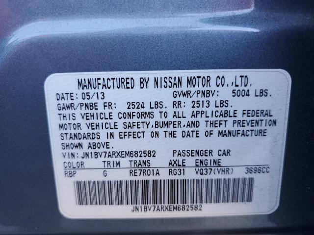 JN1BV7ARXEM682582 Infiniti Q50 BASE