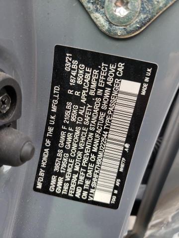 SHHFK7H90MU222544 Honda Civic Sport Touring