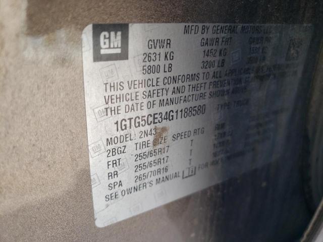 1GTG5CE34G1188580 GMC CANYON SLE