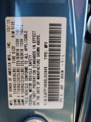 5J6TF1H56EL000649 Honda Crosstour Exl