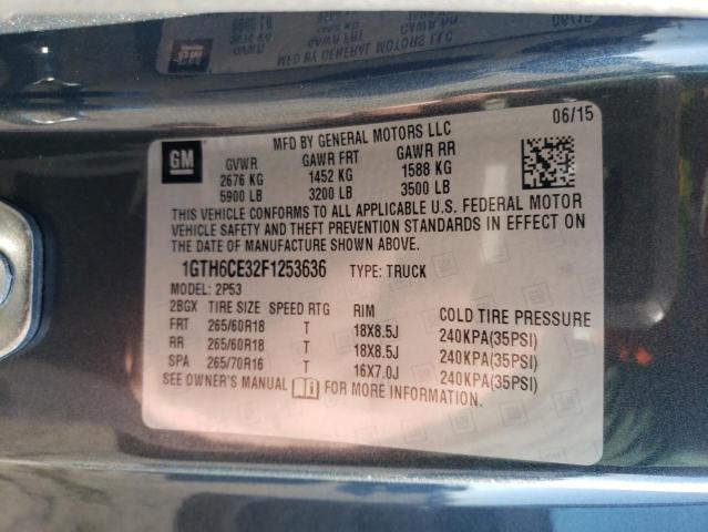 1GTH6CE32F1253636 GMC CANYON SLT