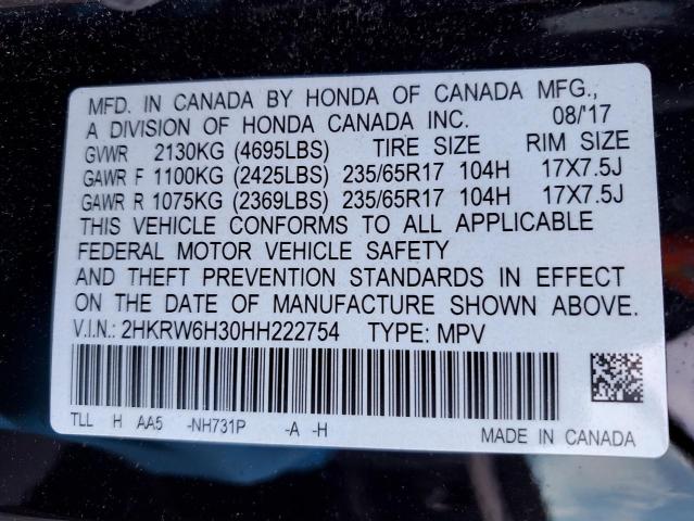 2HKRW6H30HH222754 Honda CR-V LX